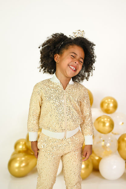Sparkle Jacket- Gold (RTS)