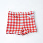 Pick n' Play Shorts- Red Gingham (RTS)