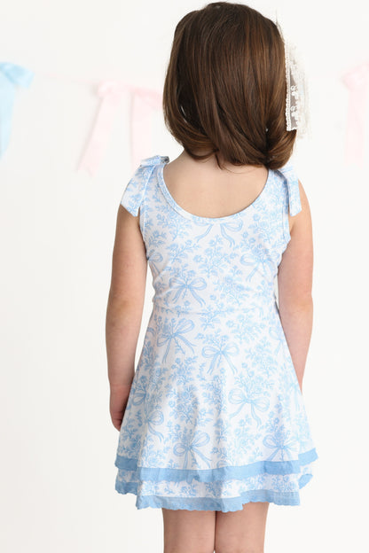 Blue Bow Active Dress (Preorder)