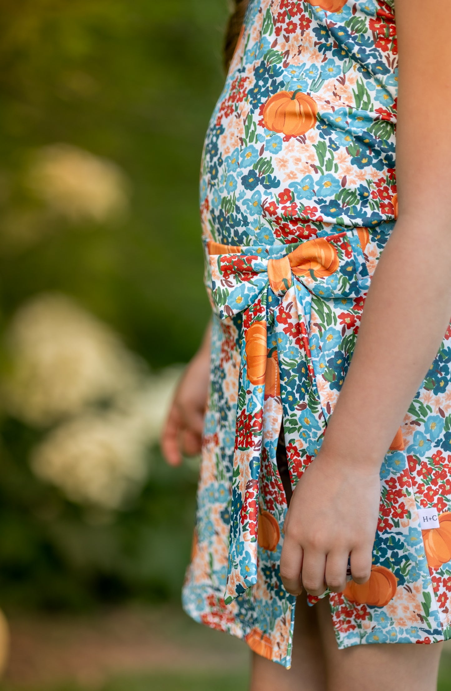 Pumpkin Petals Floral Skort (Preorder)