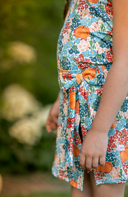 Pumpkin Petals Floral Skort (Preorder)