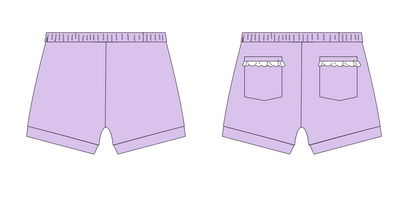 Pick n' Play Shorts- Light purple (RTS)