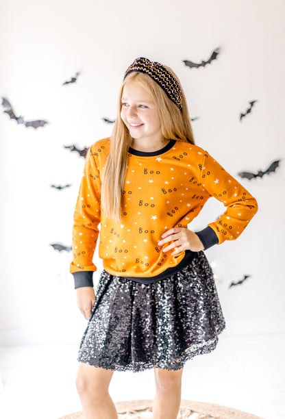 Halloween Sweatshirt- Boo (RTS)