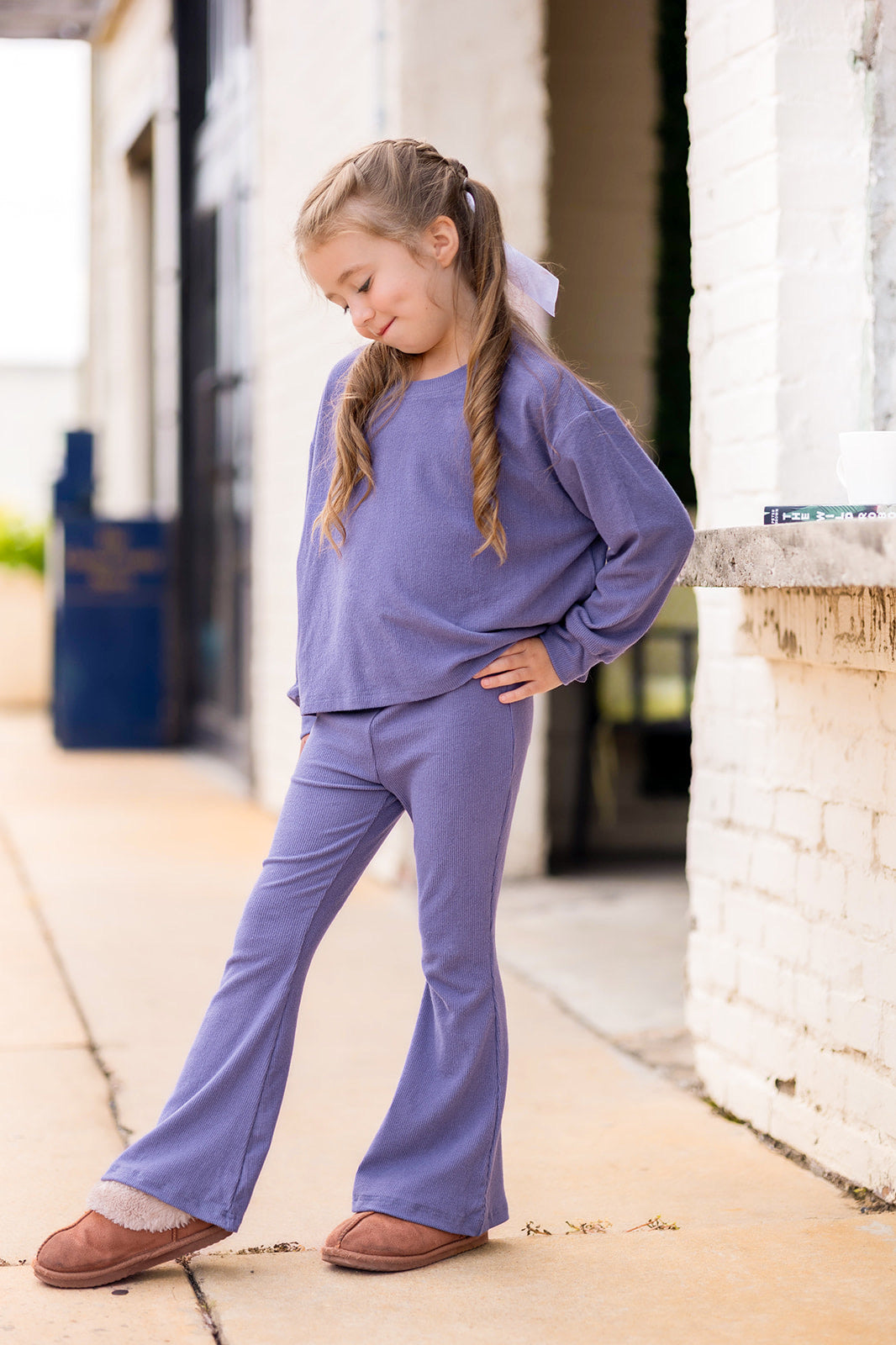 Ribbed Set- Dusty Violet (Preorder)