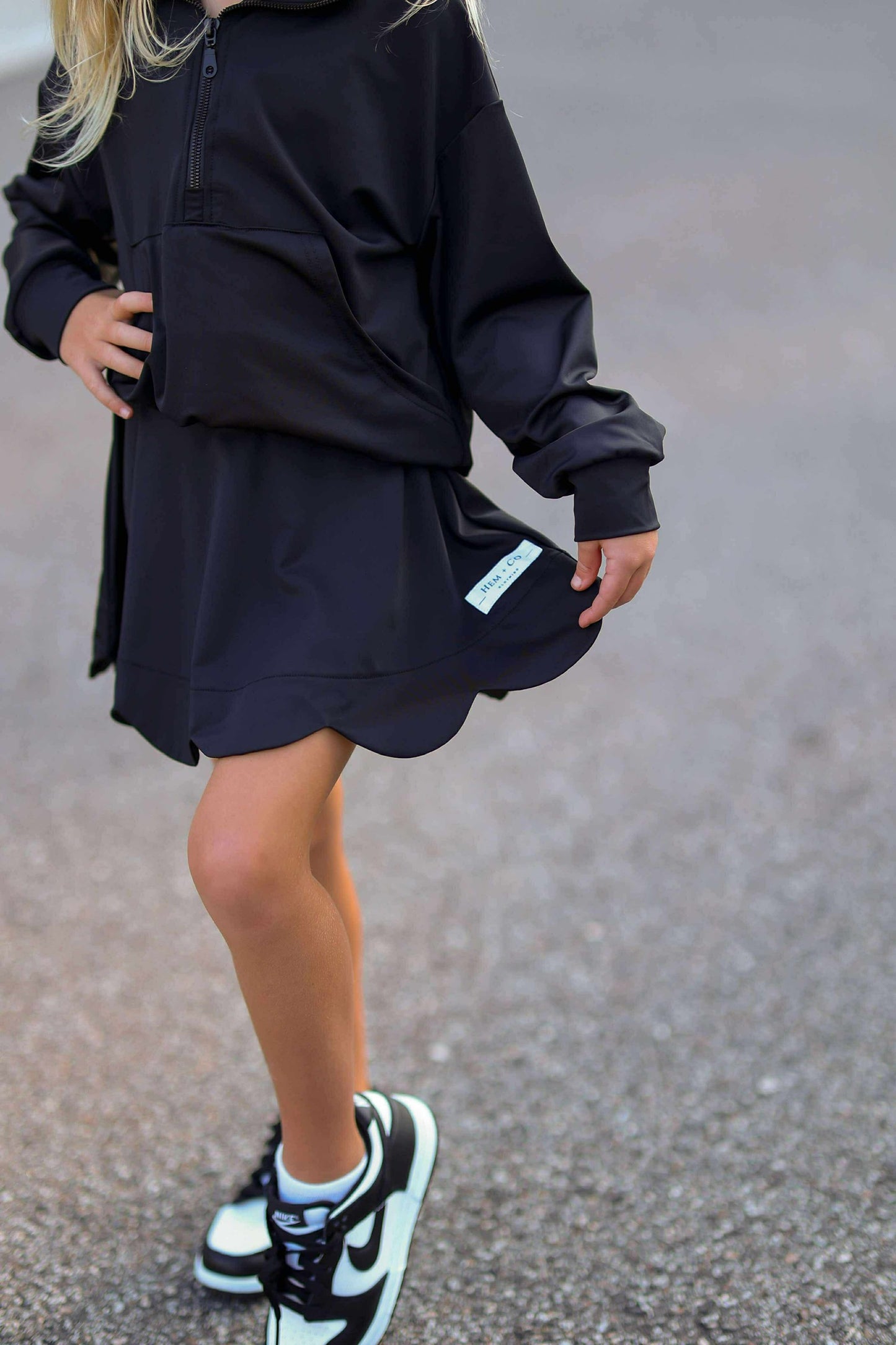 Fall Scalloped Skort- Athleisure (RTS)