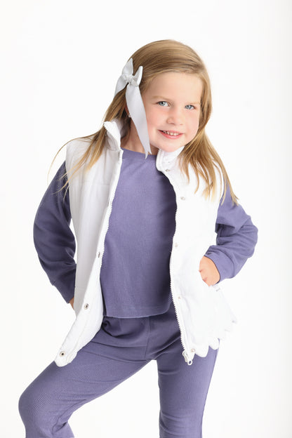 Ribbed Set- Dusty Violet (Preorder)
