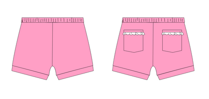 Pick n' Play Shorts- Pink (RTS)