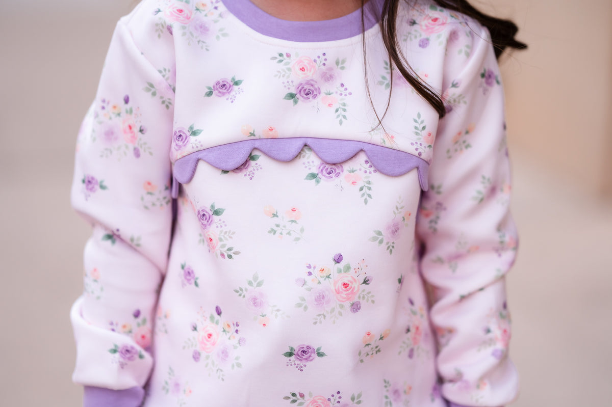 Purple Posies Jogger Set (Preorder)