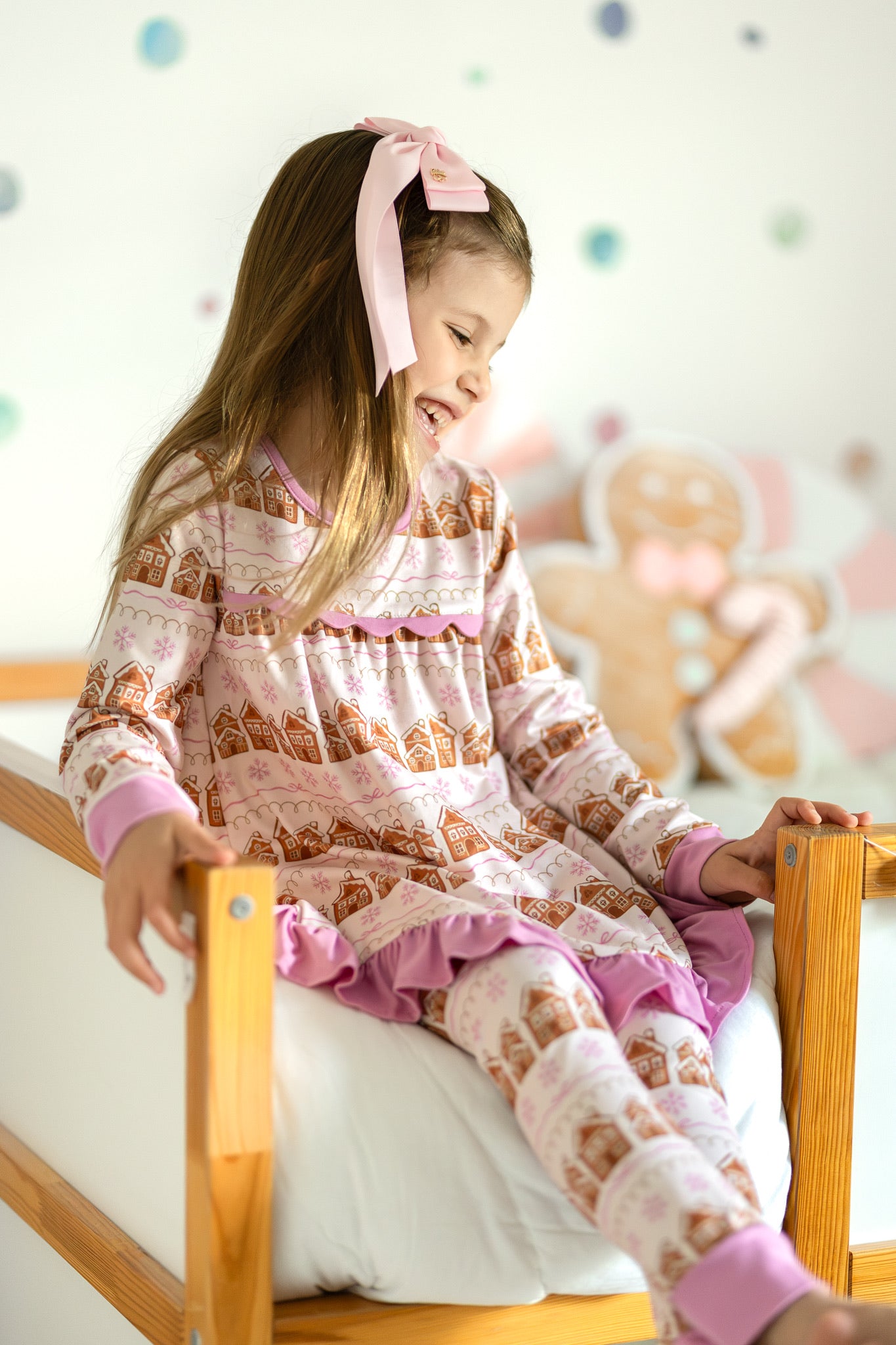 Girls Jogger Set- Gingerbread Village Co-zies (Preorder)