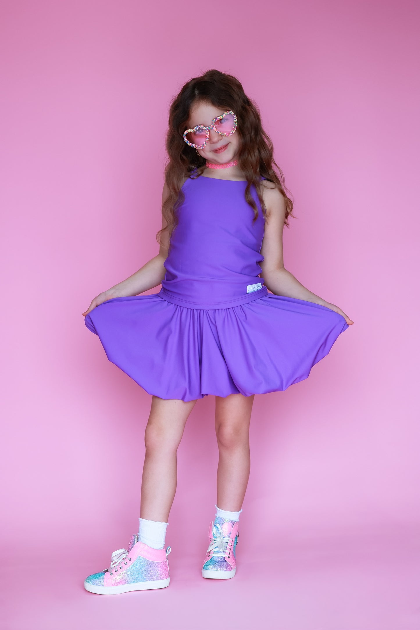 Neon Bubble Skort- Athleisure (Preorder)