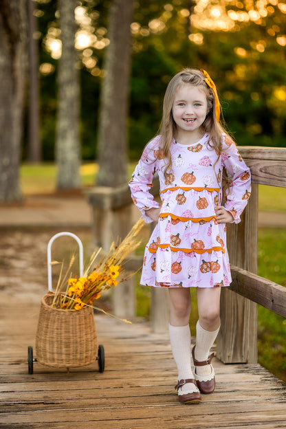 Pink Pumpkins Dress (RTS)