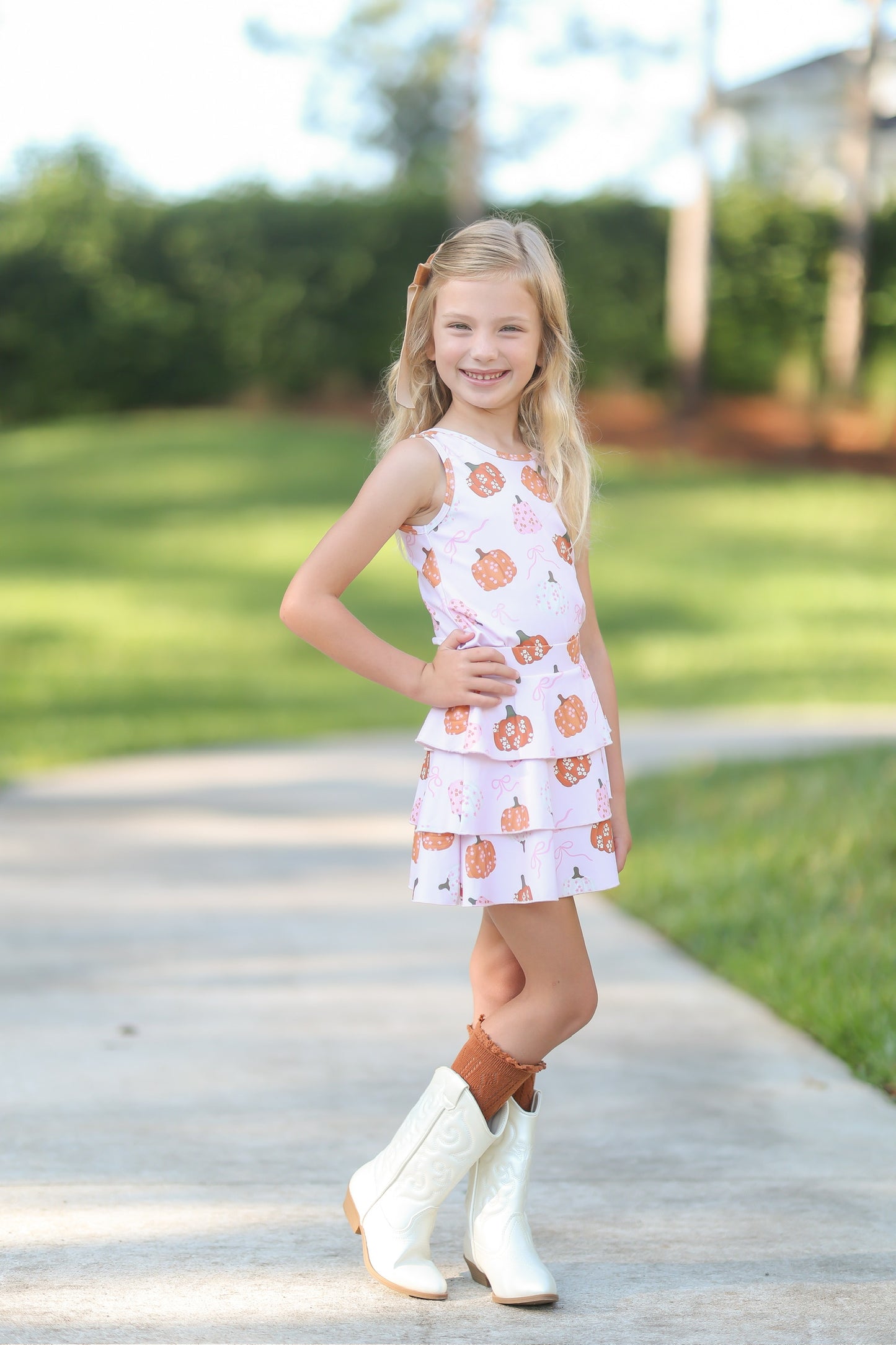 Pink Pumpkins Skort (RTS)