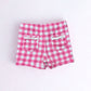 Pick n' Play Shorts- Pink Gingham (RTS)