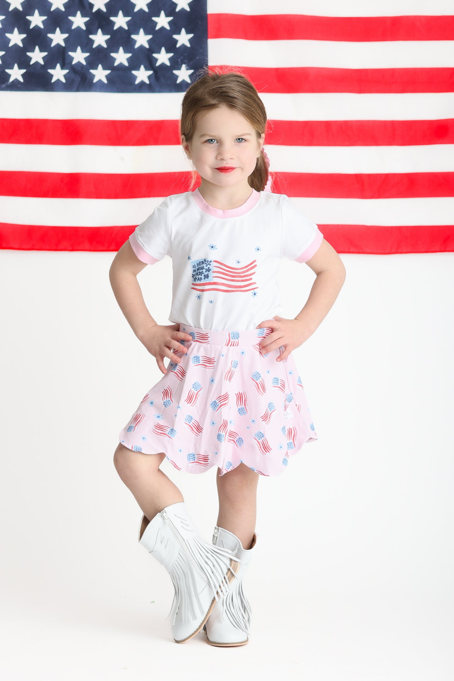 Red, White, and Bloom Shirt (RTS)