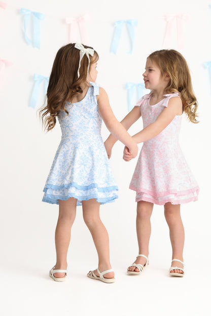Blue Bow Active Dress (Preorder)