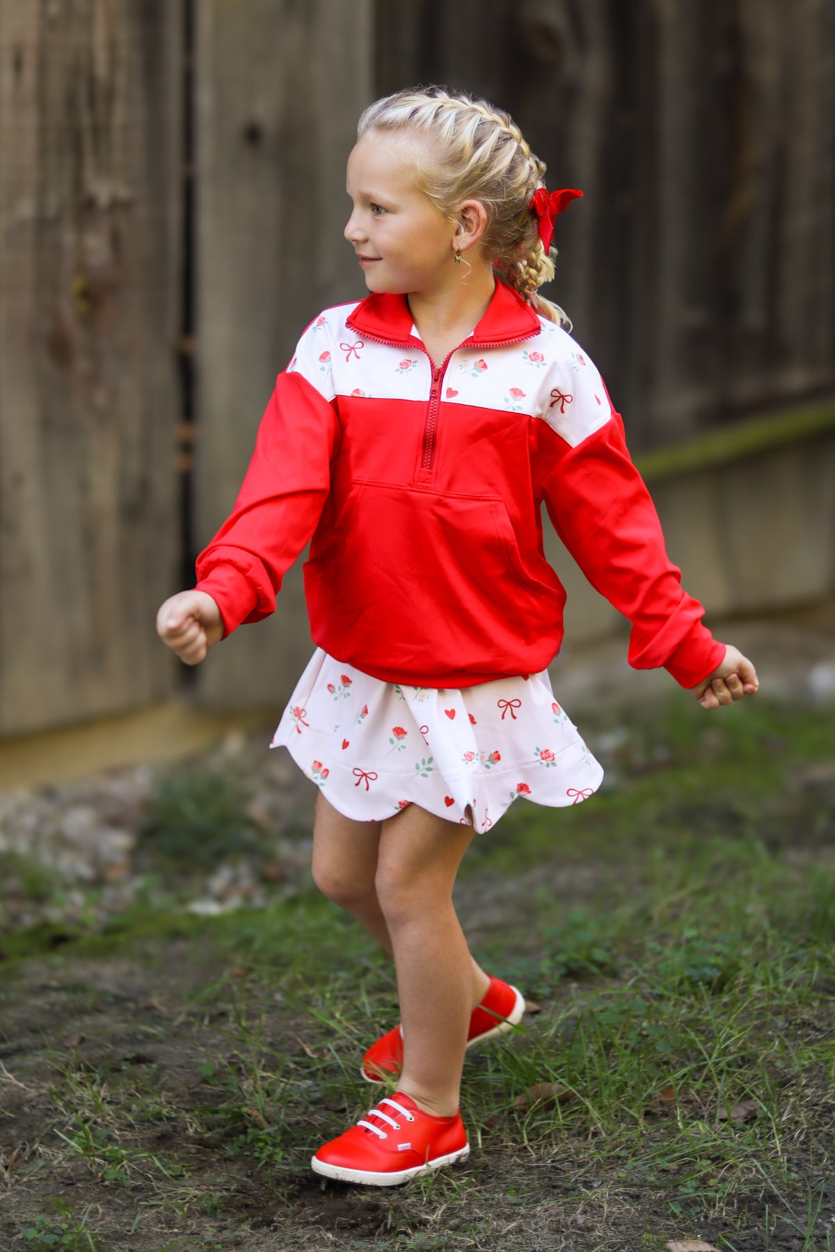 Roses and Ribbons Pullover- Athleisure (Preorder)