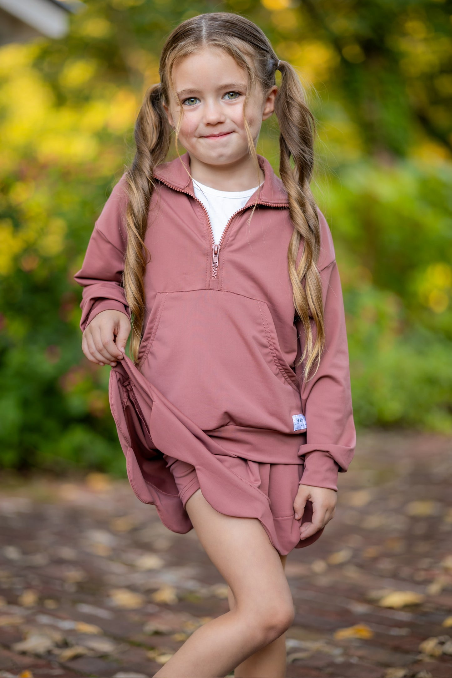 Fall Scalloped Skort- Athleisure (RTS)