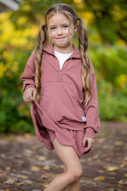 Fall Scalloped Skort- Athleisure (RTS)