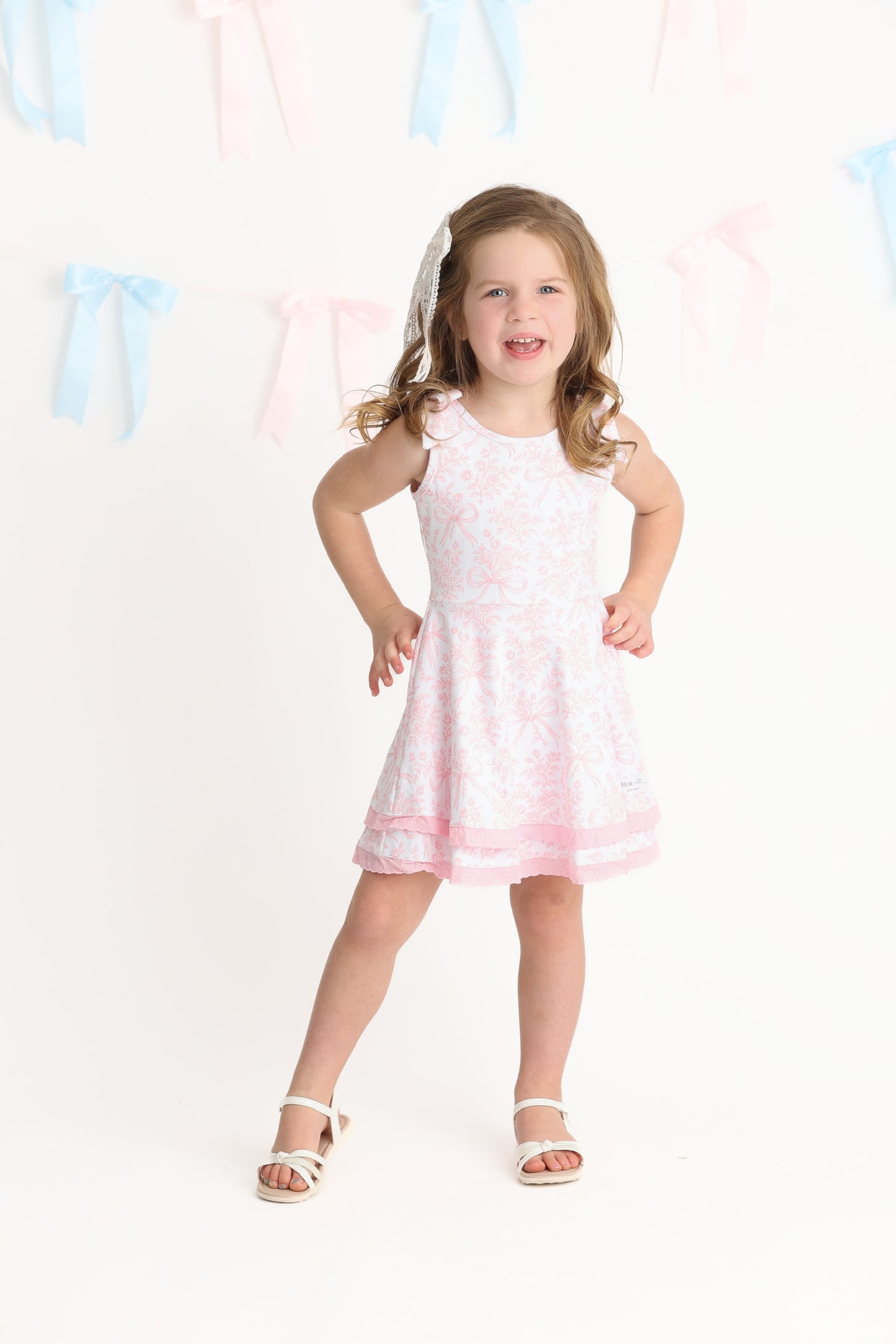 Pink Bow Active Dress (Preorder)