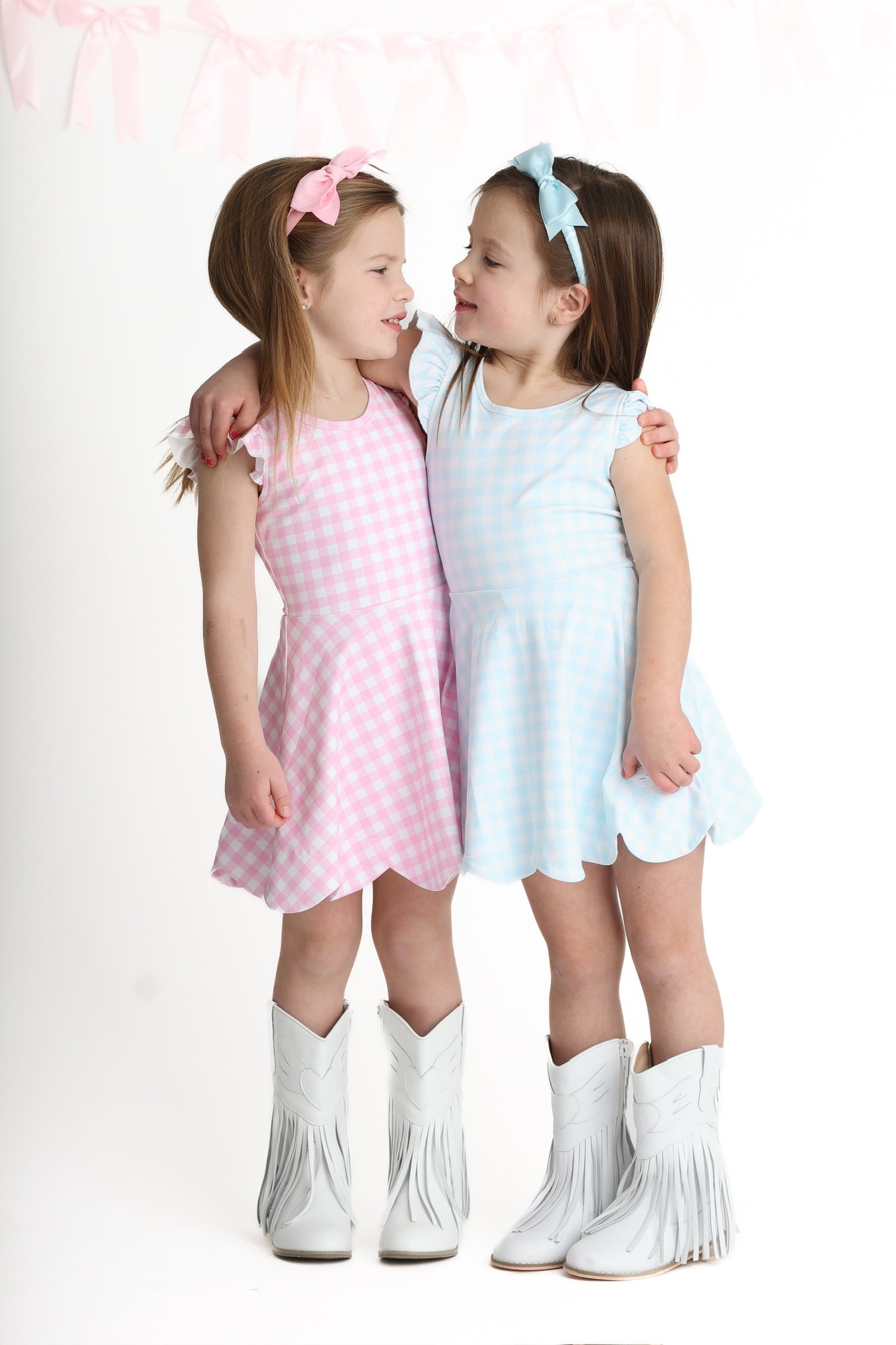 Blue Gingham Hadley- Athleisure (RTS)