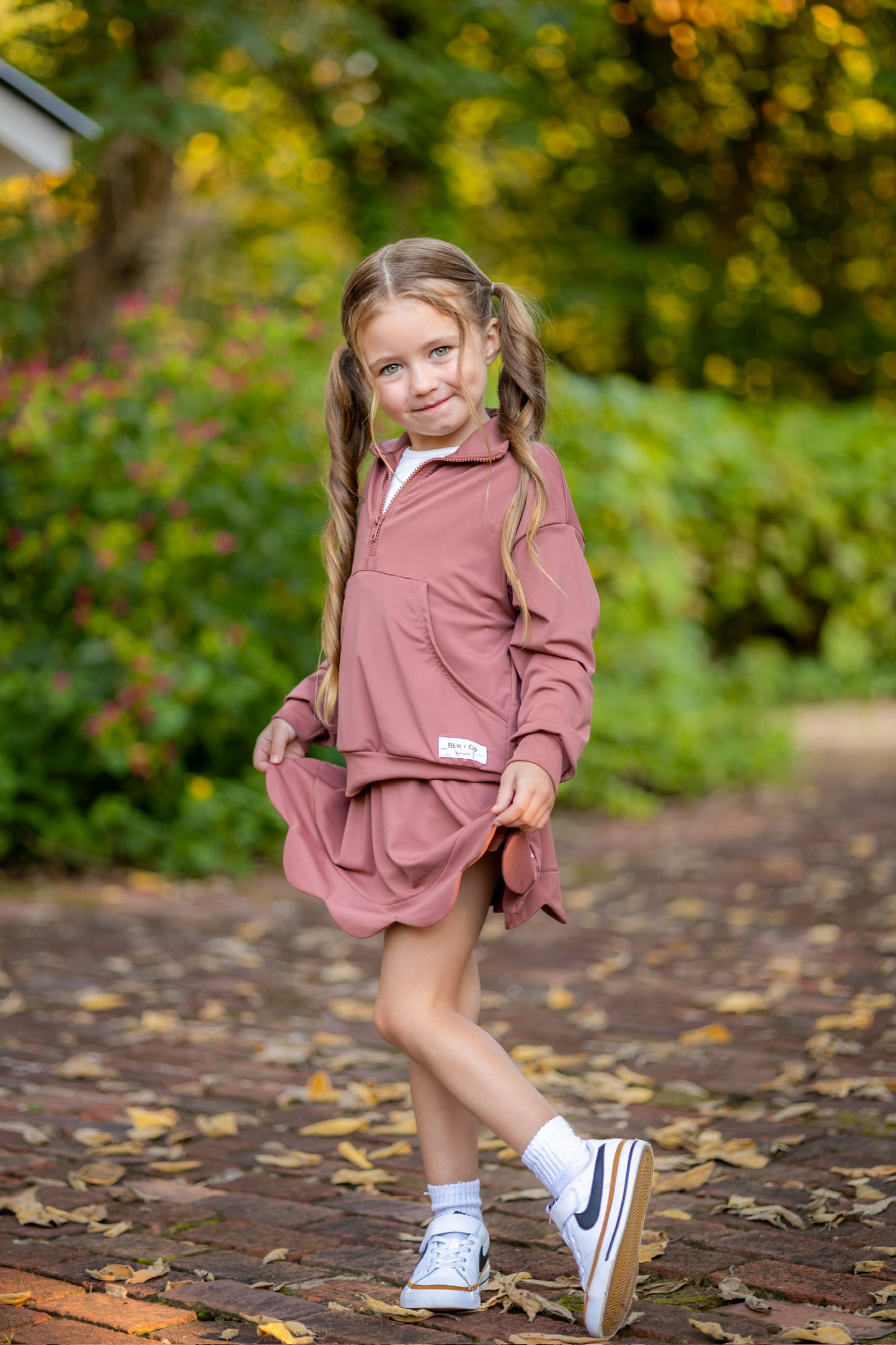 Fall Scalloped Skort- Athleisure (RTS)