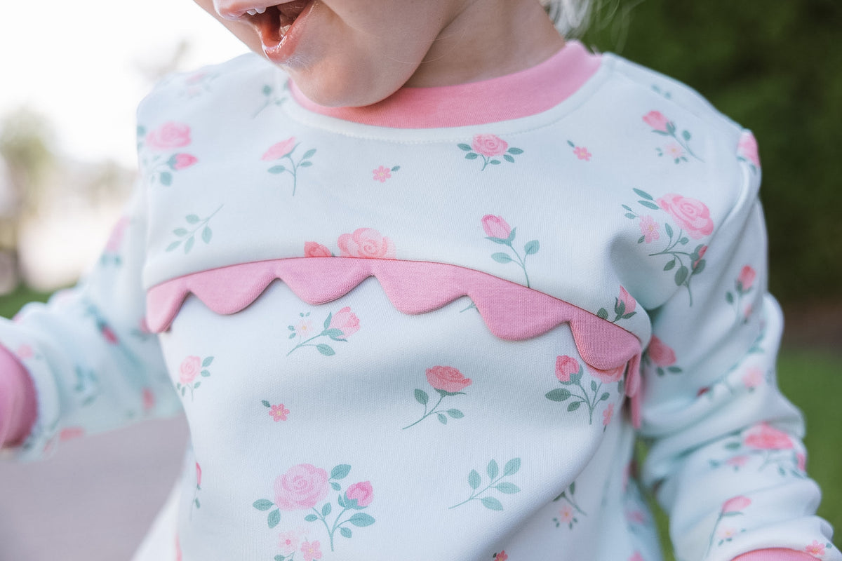 Pink Rosebuds Jogger Set (Preorder)