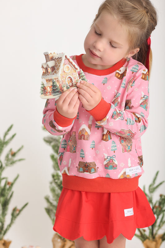 Pick n' Play Sweatshirt- Gingerbread Village (Preorder)