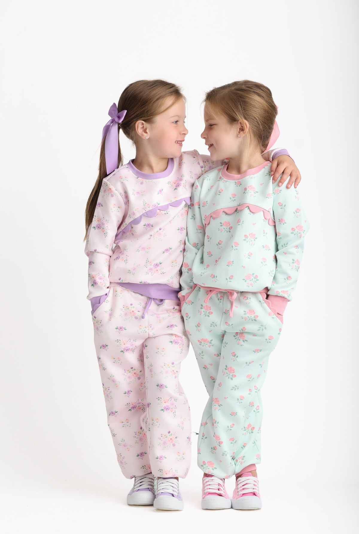 Purple Posies Jogger Set (Preorder)