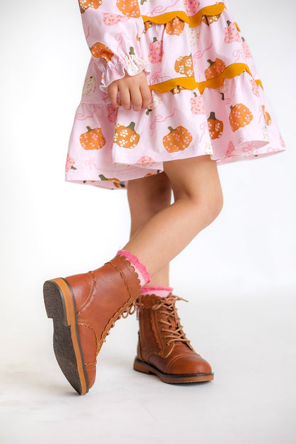 Pink Pumpkins Dress (RTS)