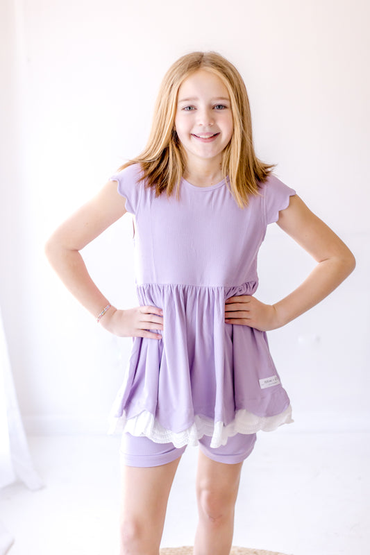 Spring Ribbed Playset- Purple (RTS)
