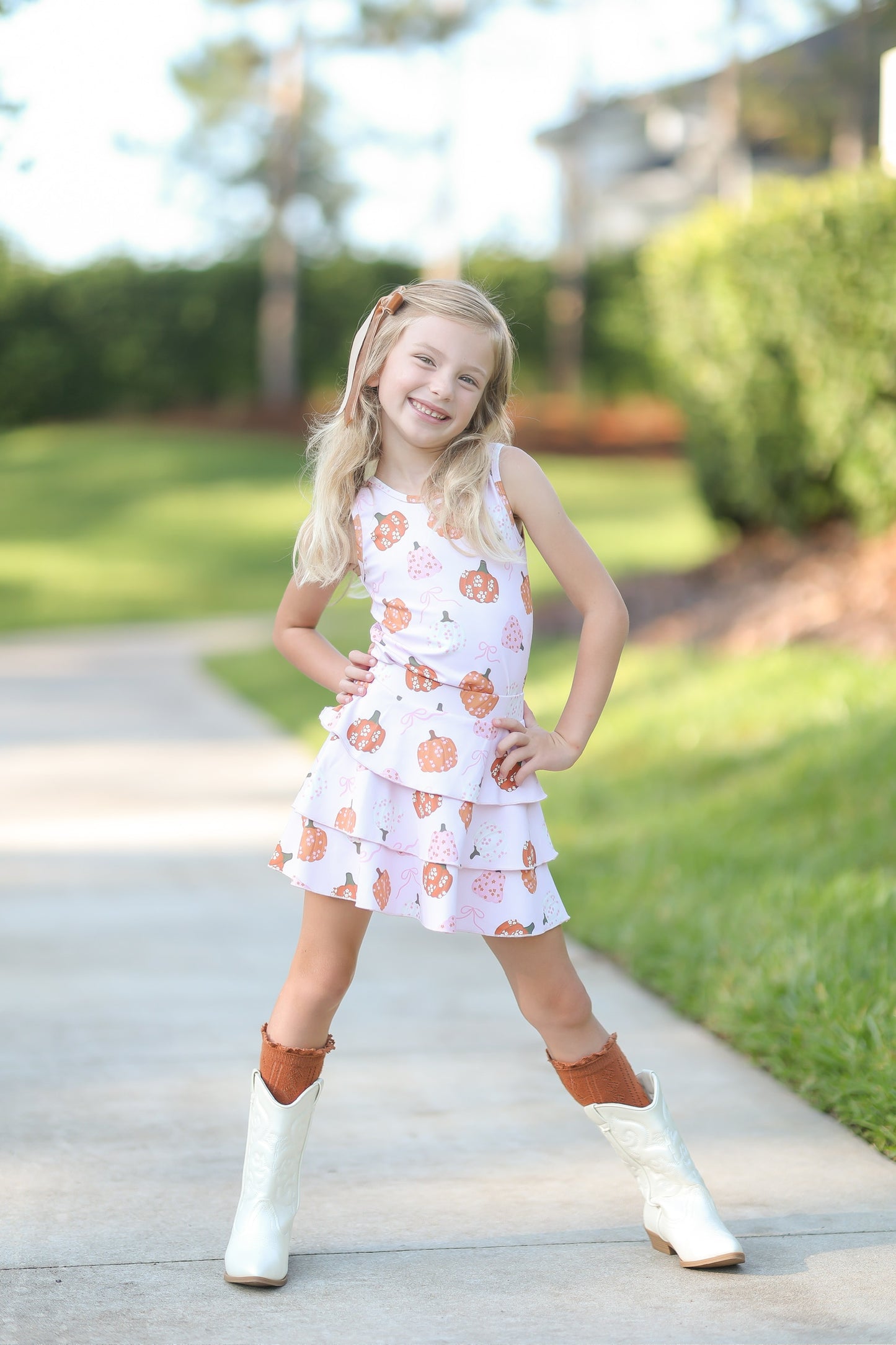Pink Pumpkins Skort (RTS)