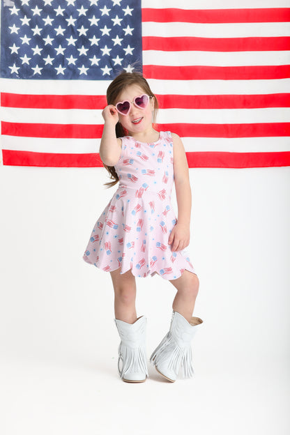 Red, White, and Bloom Hadley- Athleisure (RTS)