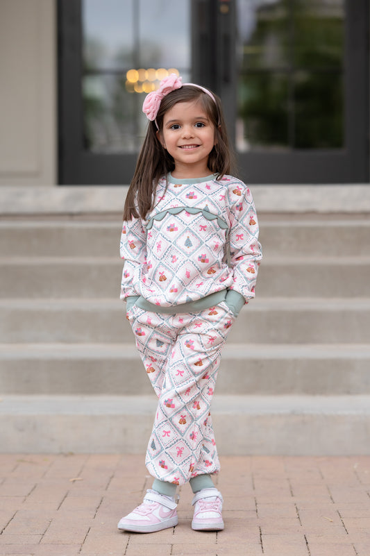 Christmas Bells Jogger Set (RTS)