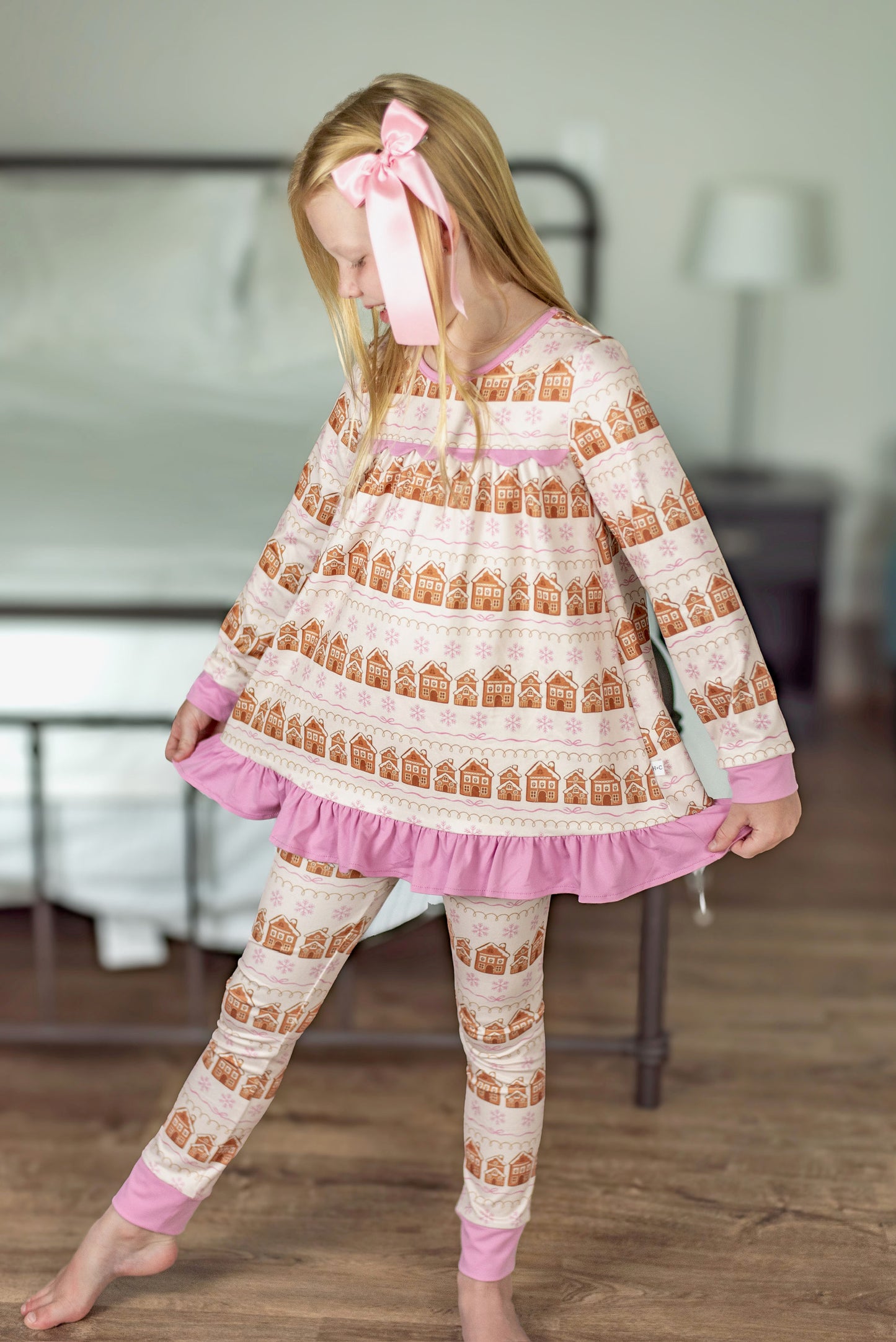 Girls Jogger Set- Gingerbread Village Co-zies (Preorder)