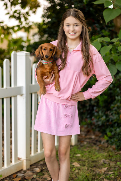 Pink Suede Skort (RTS)
