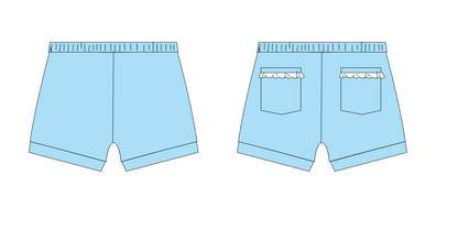 Pick n' Play Shorts- Blue (RTS)