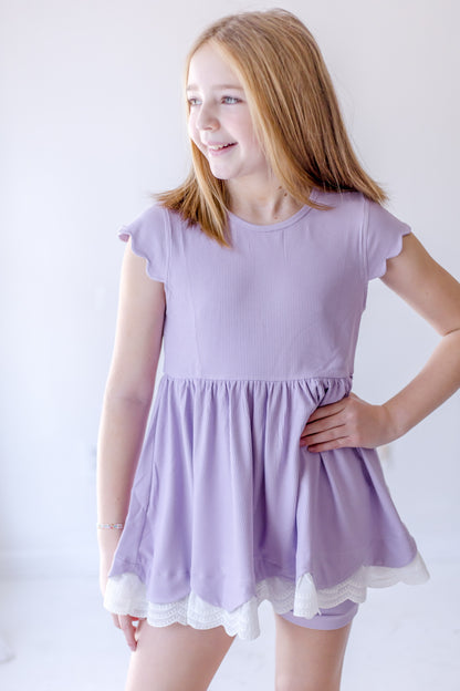 Spring Ribbed Playset- Purple (RTS)