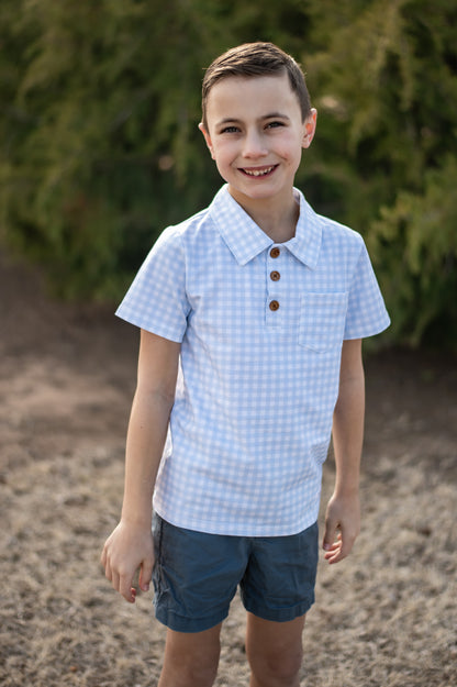 Blue Gingham Gavin (RTS)