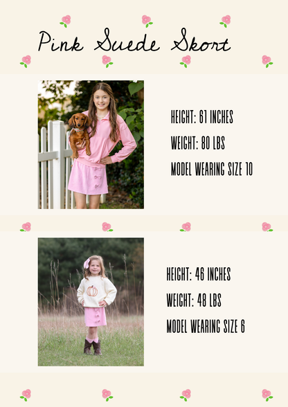 Pink Suede Skort (RTS)