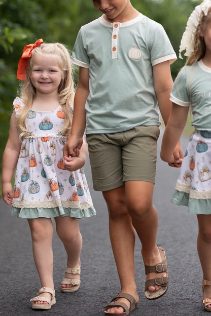 Pumpkin Season Dress (RTS)