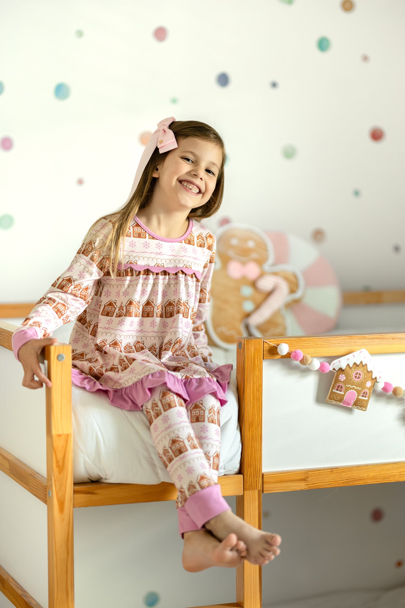 Girls Jogger Set- Gingerbread Village Co-zies (Preorder)