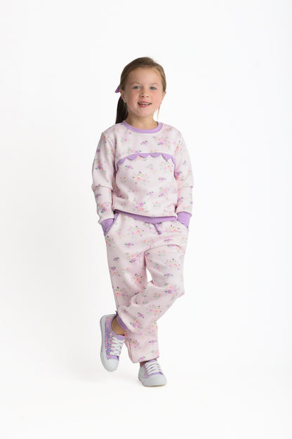 Purple Posies Jogger Set (Preorder)