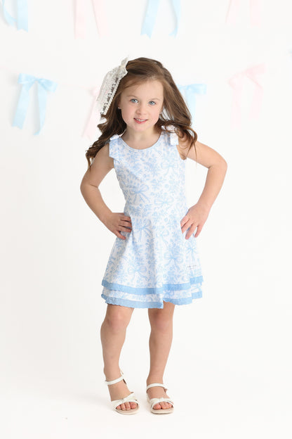 Blue Bow Active Dress (Preorder)