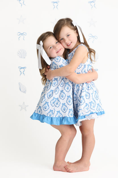 Short Sleeve Gown- Coastal Keepsake Co-zies (RTS)