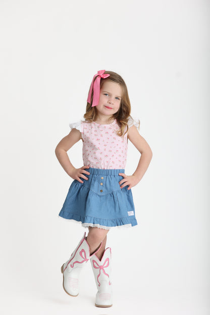 Chambray Skort (Preorder)