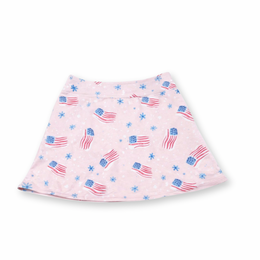 Red, White, and Bloom Women’s Skort- Athleisure (RTS)
