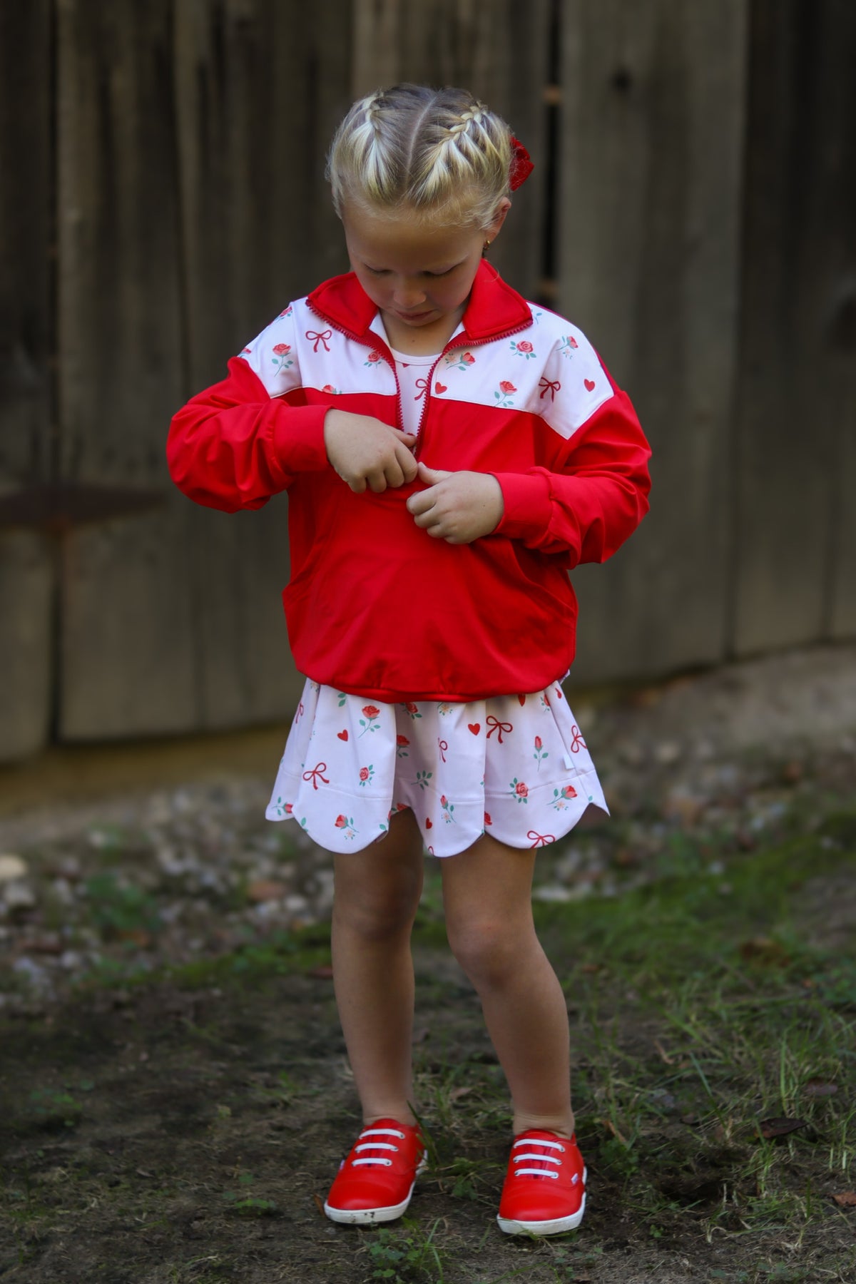 Roses and Ribbons Pullover- Athleisure (Preorder)
