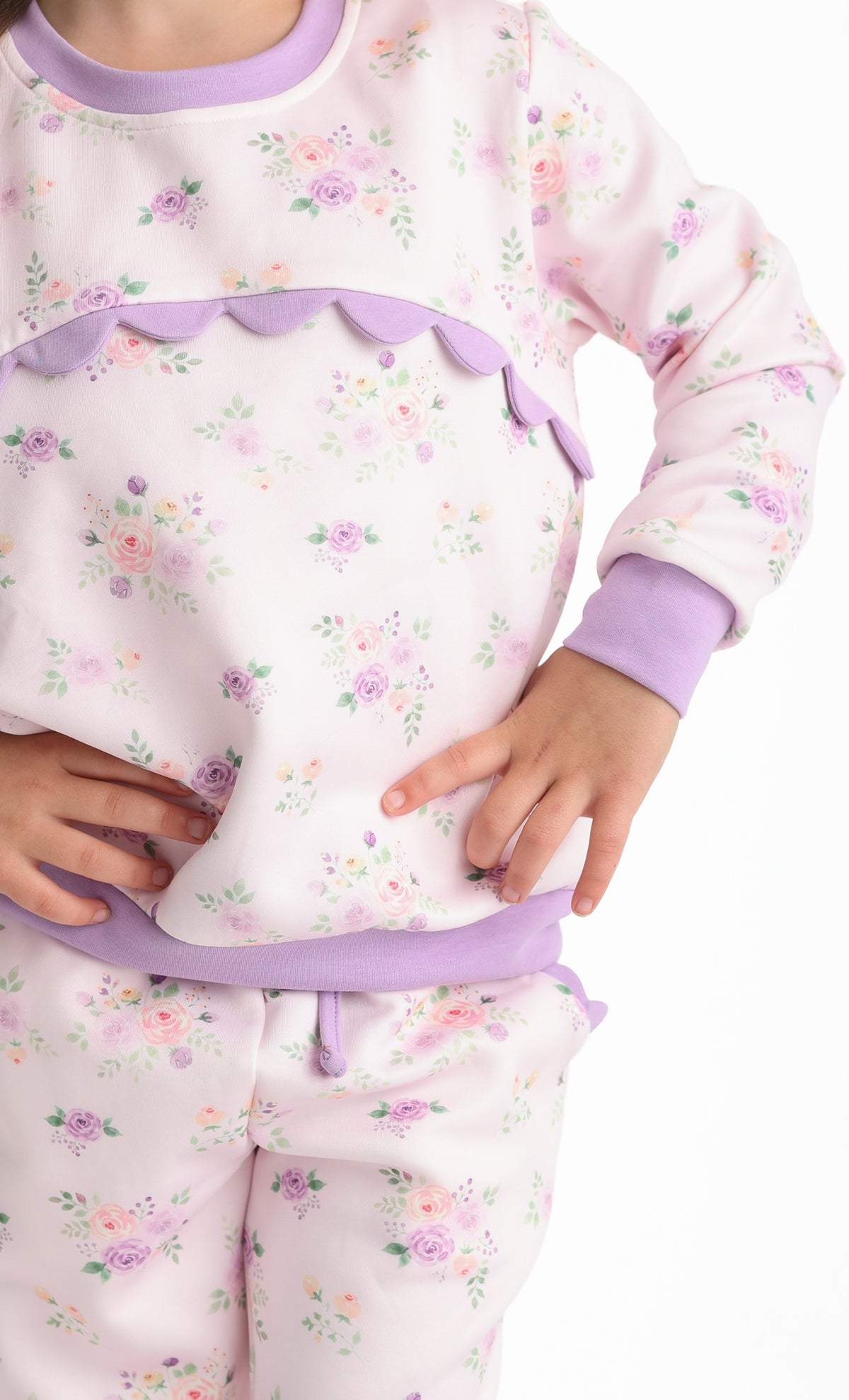 Purple Posies Jogger Set (Preorder)