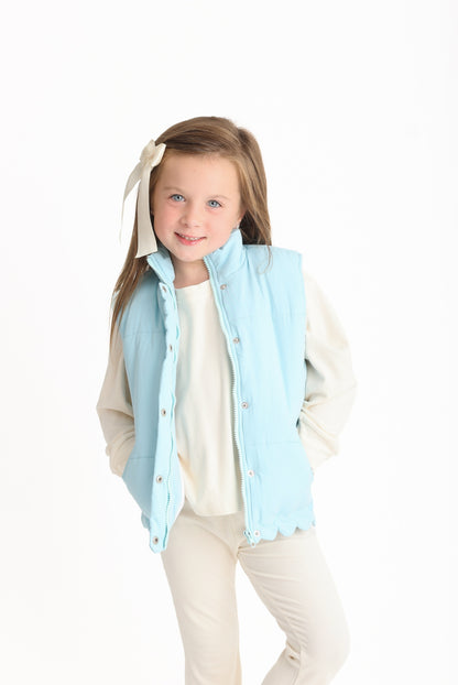 Puffer Vest- Blue (Preorder)