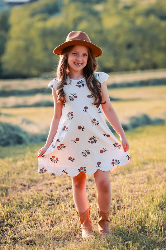 Golden Hour Floral Dress (RTS)